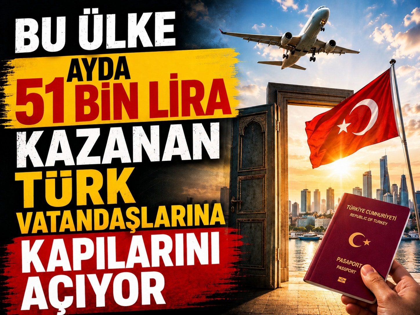 Bu ülke ayda 51 bin lira kazanan Türk vatandaşlarına kapılarını açıyor
