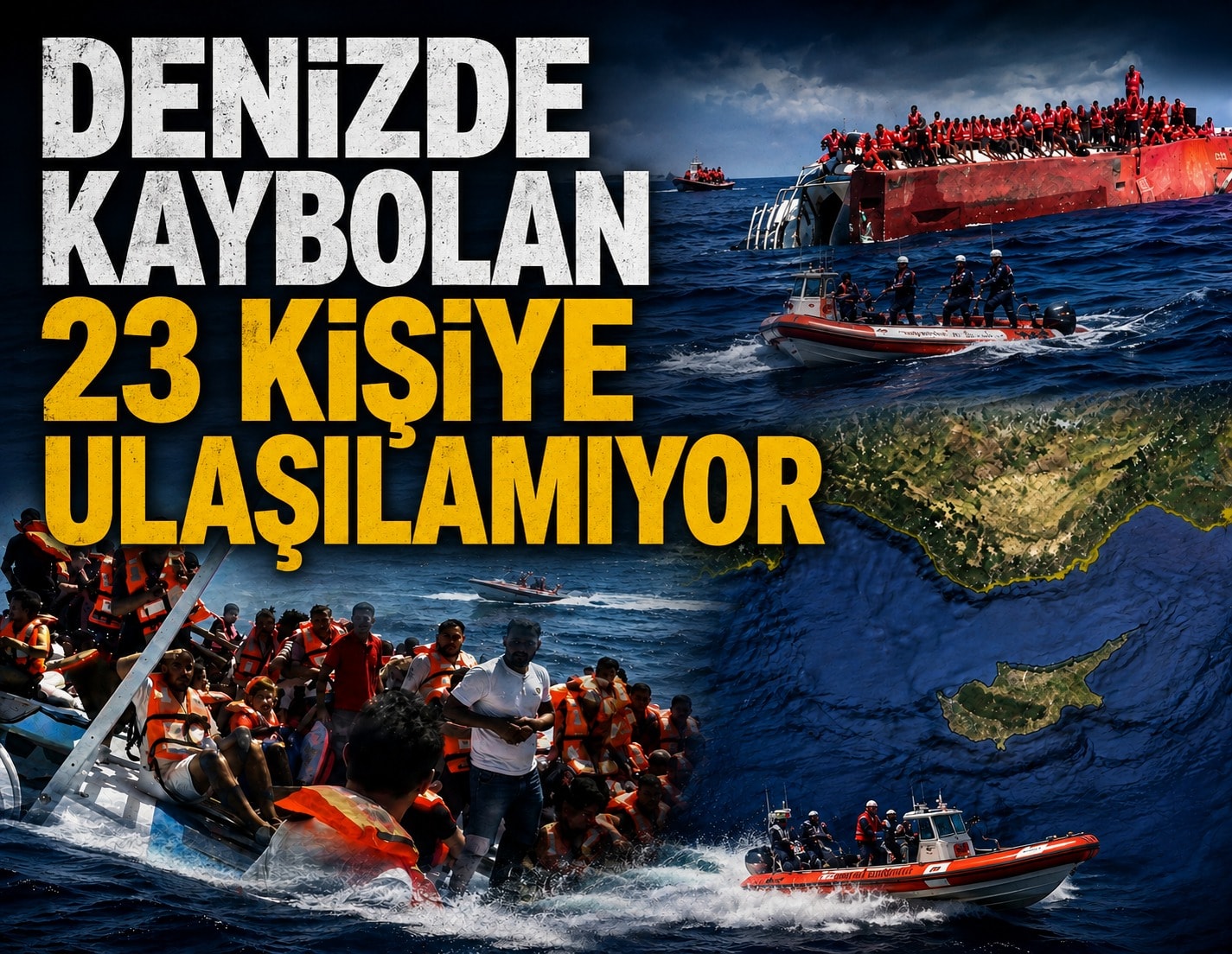 Denizde kaybolan 23 kişiye ulaşılamıyor!