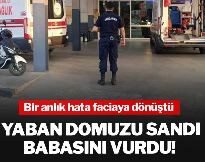 Yaban domuzu sandı, babasını vurdu! Bir anlık hata faciaya dönüştü