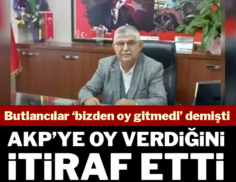 Butlancılar ‘bizden oy gitmedi’ demişti: AKP’ye oy verdiğini itiraf etti!