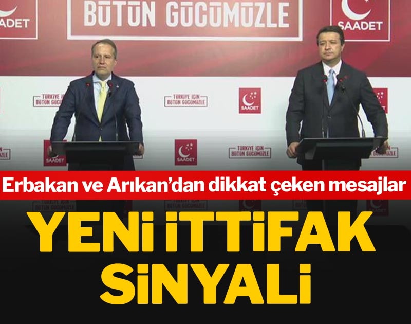 Yeni ittifak sinyali: Erbakan ve Arıkan’dan dikkat çeken mesajlar