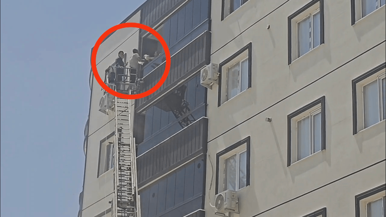 Mardin'de 5 katlı apartmanda yangın; 1'i bebek 3 kişi dumandan etkilendi