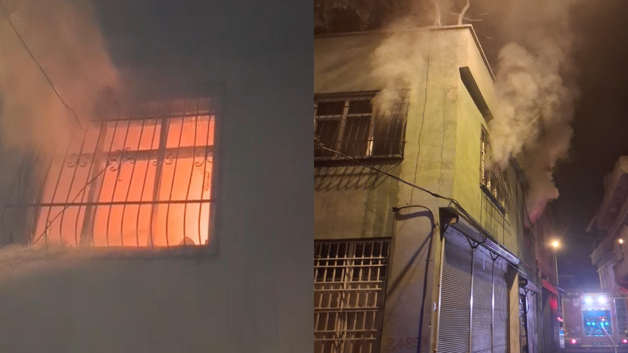 Eşiyle tartışıp evi yaktı