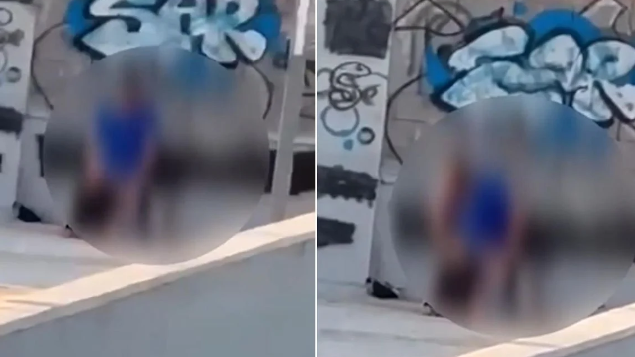 Güpegündüz çatıda ilişkiyle gözaltı