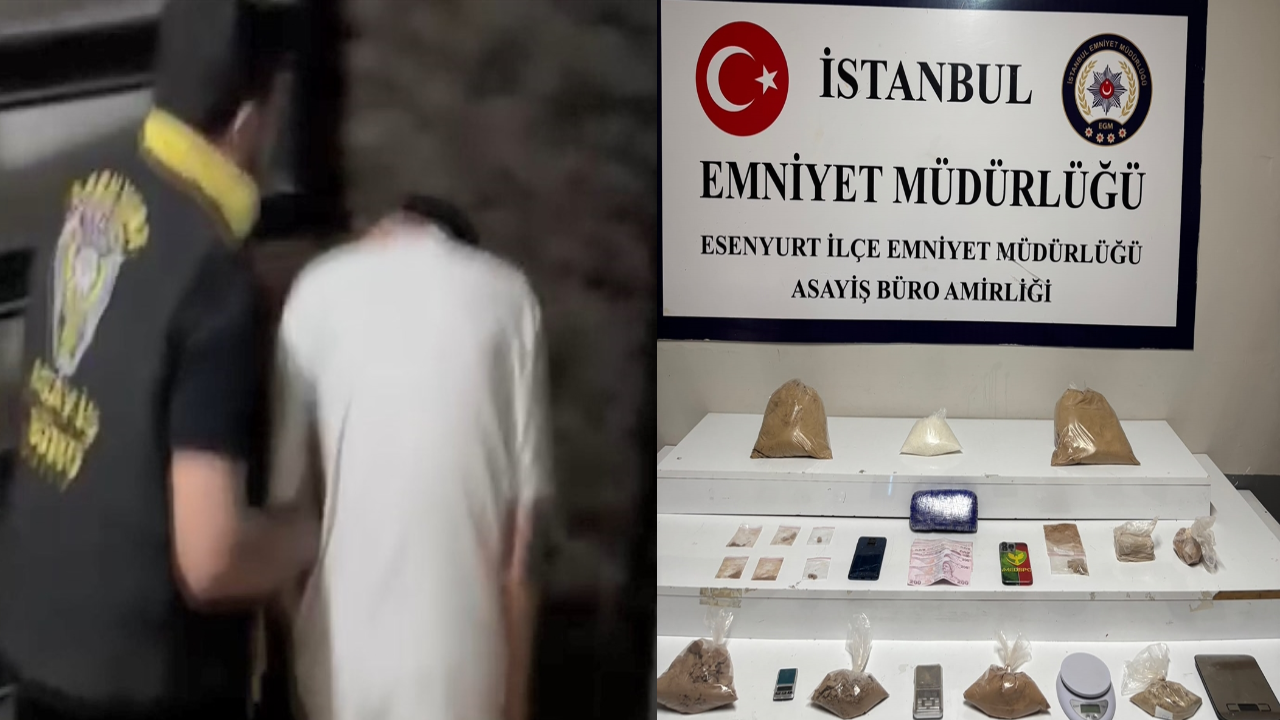 Esenyurt'ta 'zula' evine operasyon: 7 kilo 470 gram uyuşturucu yakalandı