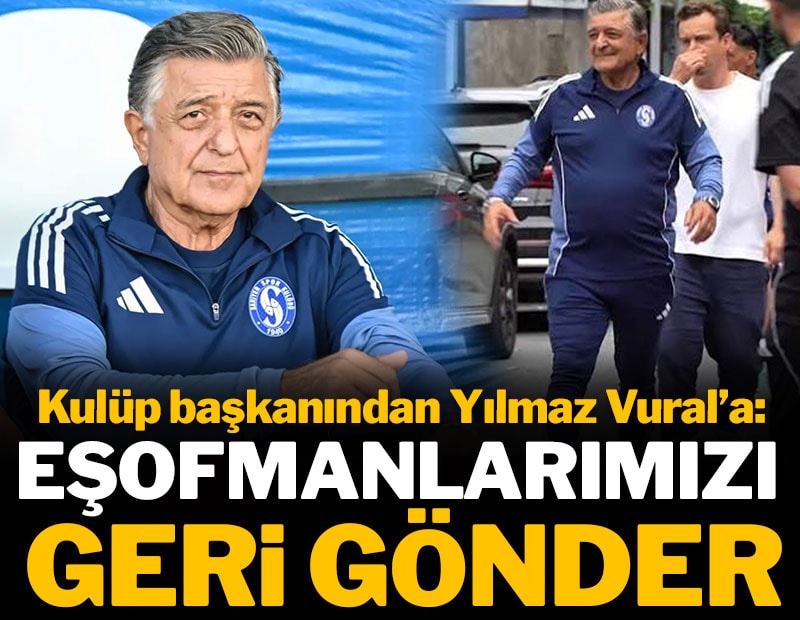 Kulüp başkanından Yılmaz Vural'a sitem: 'Eşofmanlarımızı geri gönder'