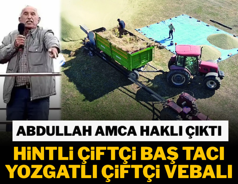 Yozgatlı çiftçi haklı çıktı