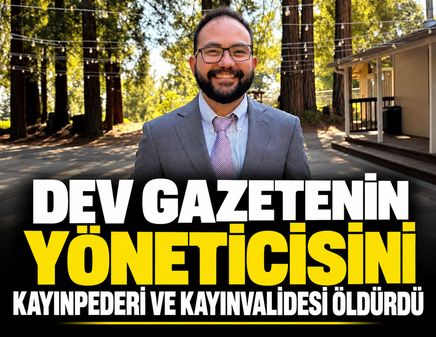 Dev gazetenin yöneticisini kayınpederi ve kayınvalidesi öldürdü
