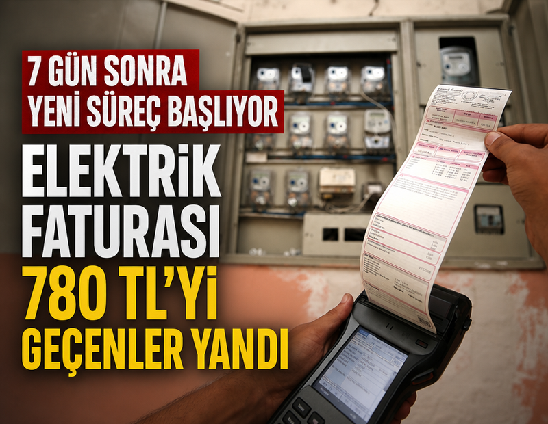 Elektrik faturası 780 TL'yi geçenler yandı: 7 gün sonra yeni süreç başlıyor