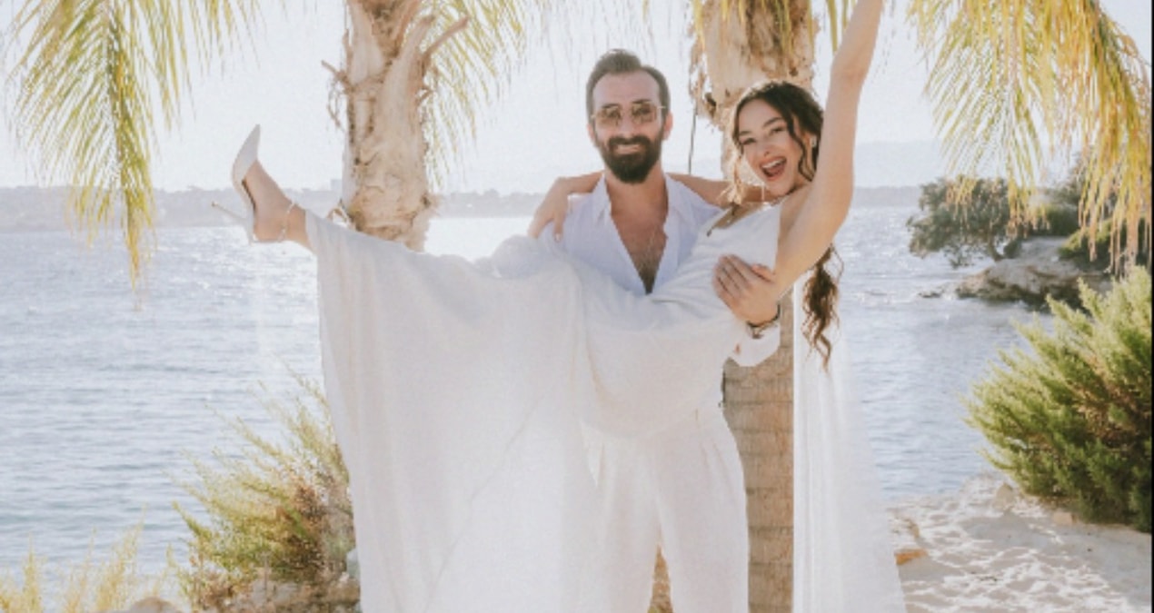 Damat gelini kucağında taşıdı: İstanbullu Gelin’in Bade’si Hira Koyuncuoğlu evlendi