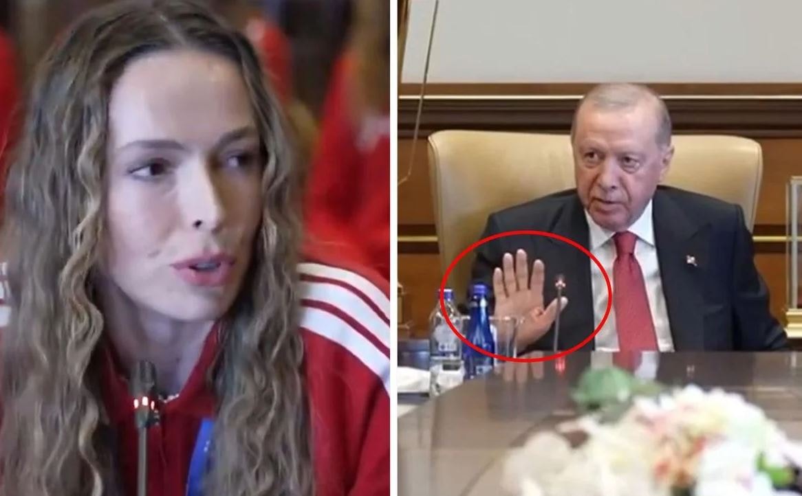Eda Erdem fileden sonra konuşurken de hayran bıraktı