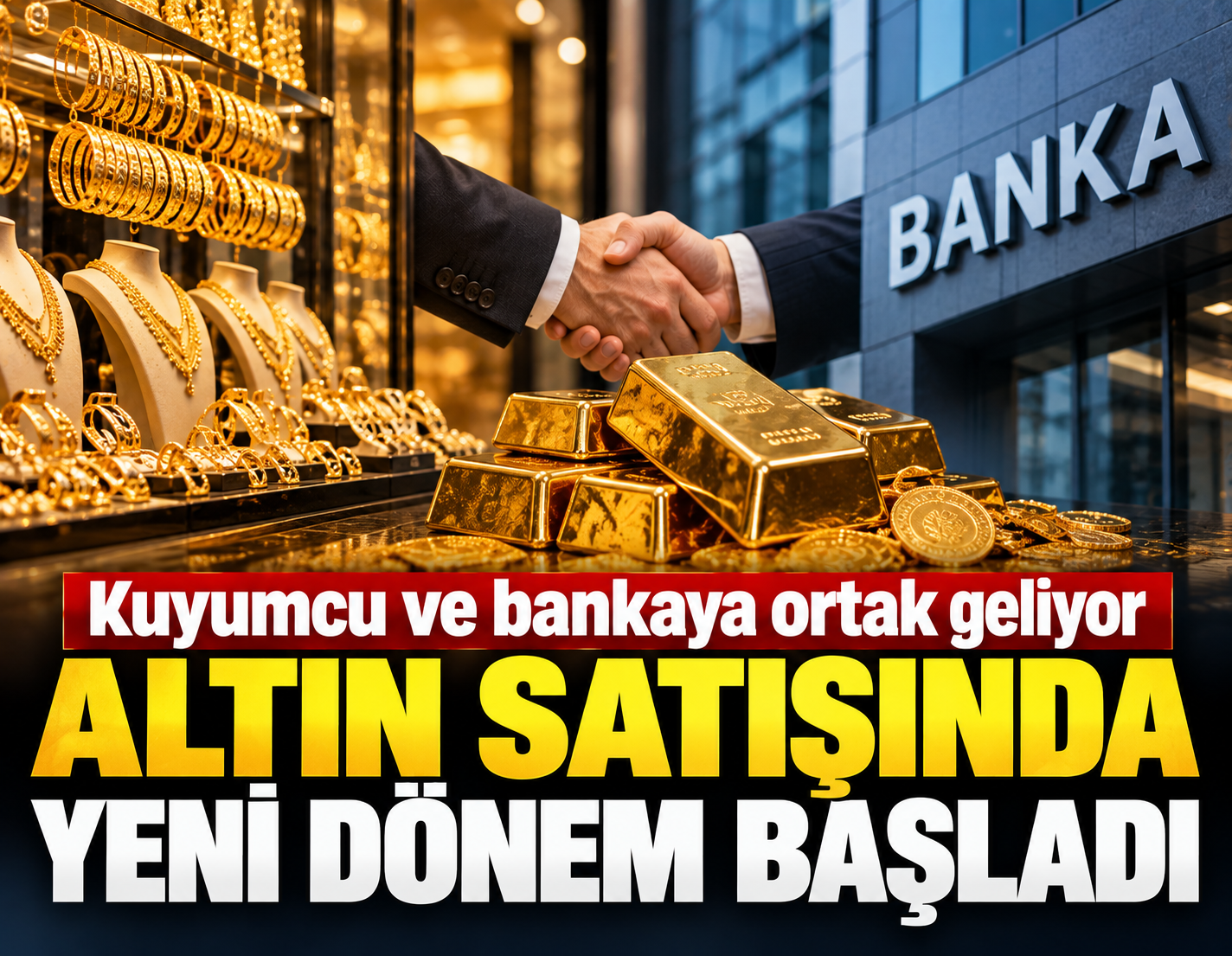 Altın satışında yeni dönem başladı: Kuyumcu ve bankaya ortak geliyor