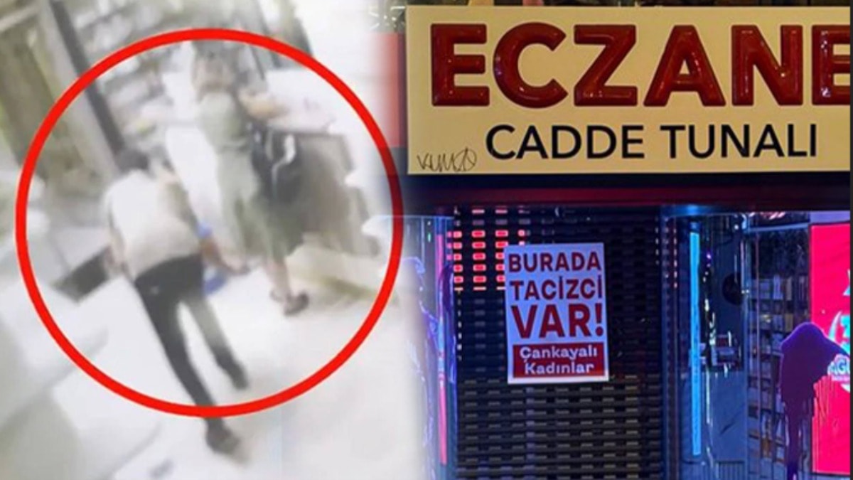 Tacizci eczacı serbest kalınca kadınlar bu pankartı astı