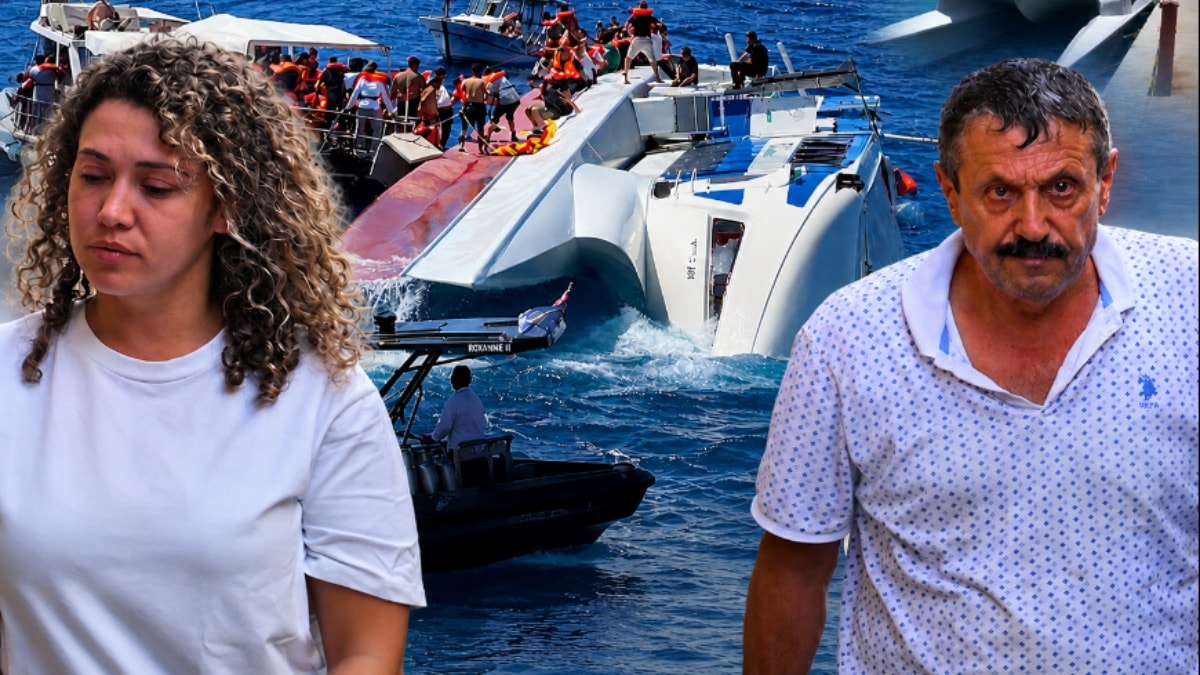 Girne'de batan gemide kaptanların skandal konuşması