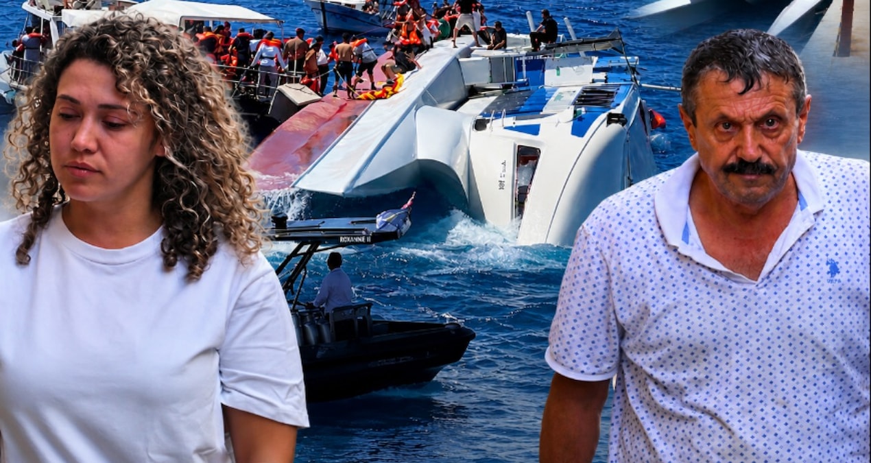 Girne'de batan gemide kaptanların skandal konuşması