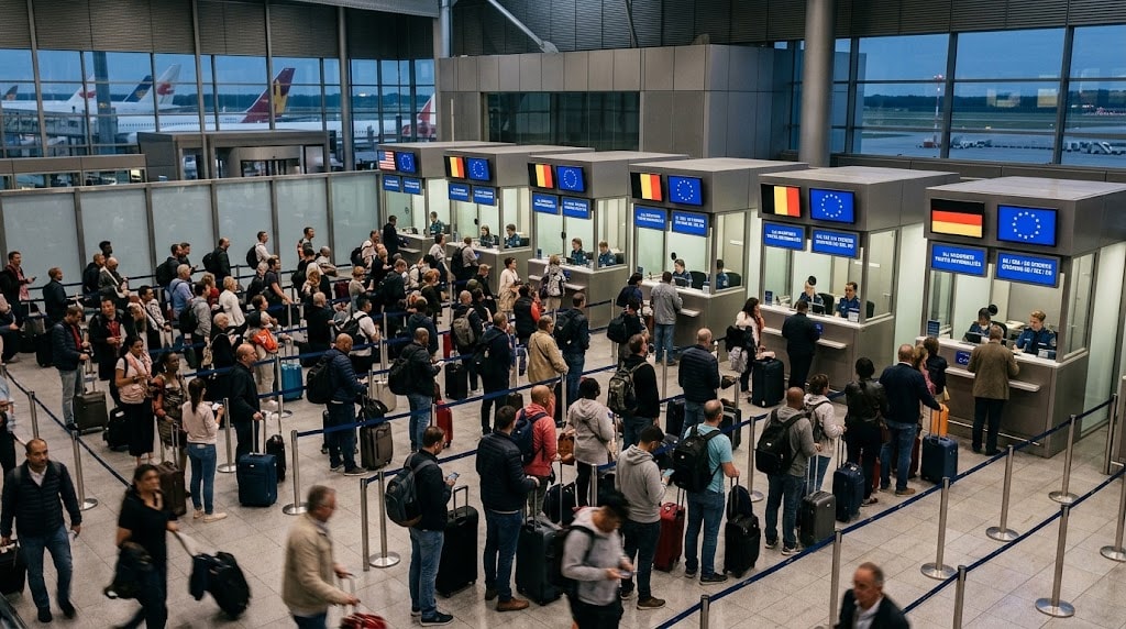 Schengen kapılarında yeni dönem yarın başlıyor: Vizeniz olsa bile pasaport kuyruğunda saatlerce bekleyebilirsiniz