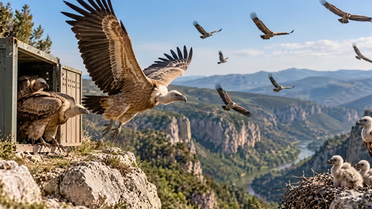 61 akbaba bir bölgenin kaderini değiştirdi