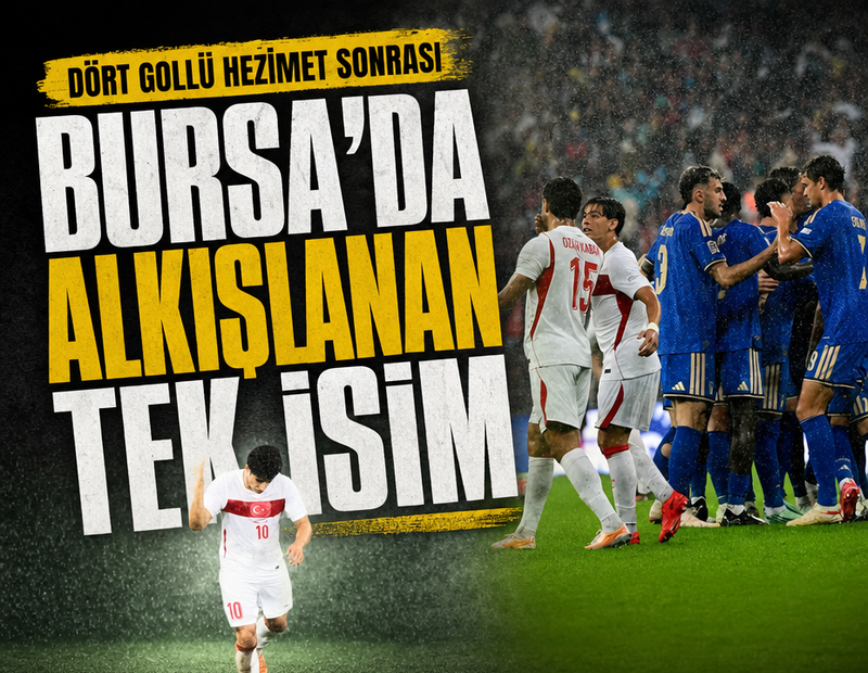 Dört gollü hezimet sonrası Bursa'da alkışlanan tek isim