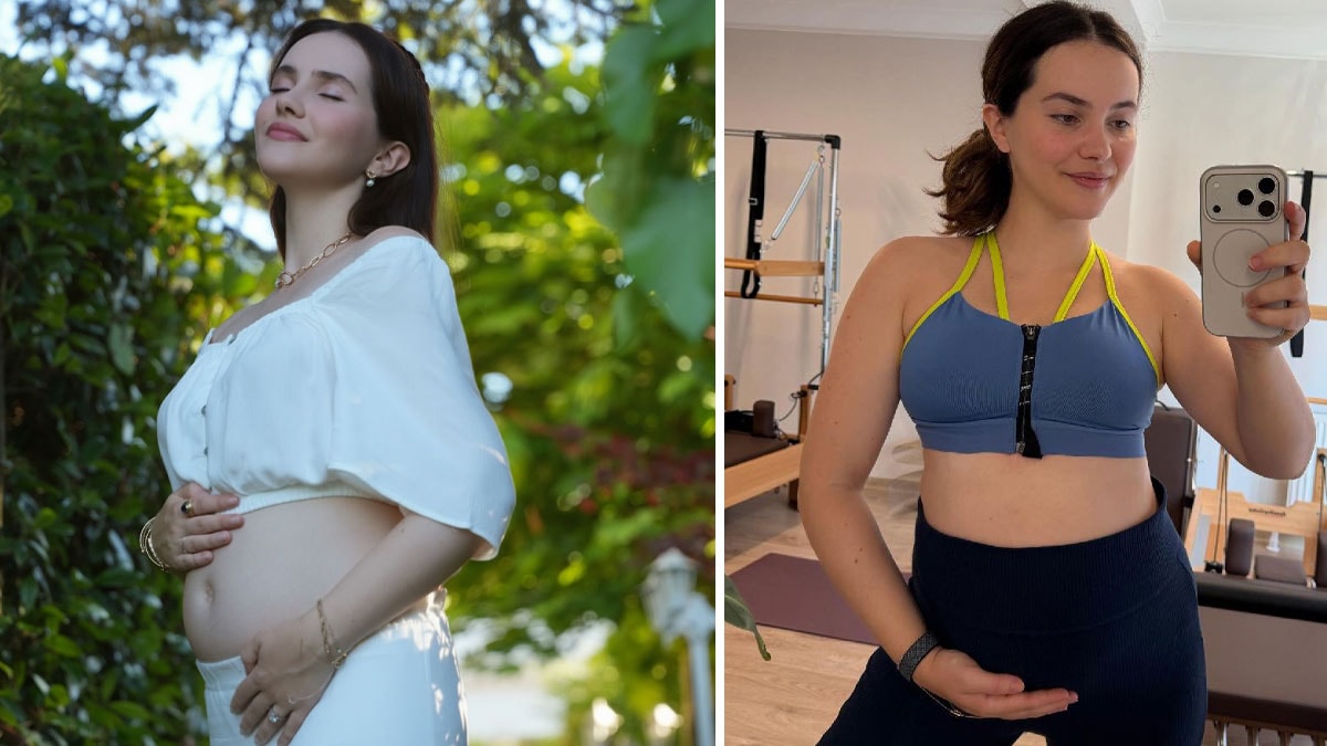 Sevilen oyuncu kolay doğum için pilates yapıyor: Almila Ada'nın pozlarına beğeni yağdı