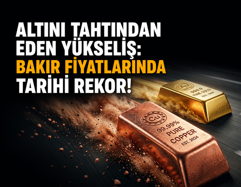 Altını tahtından eden yükseliş: Bakır fiyatlarında tarihi rekor!