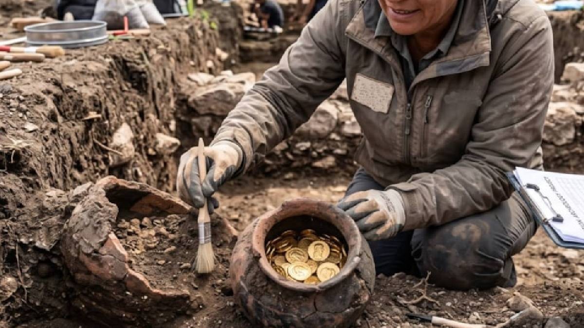 Toprağın altından kilo kilo altın çıkardı