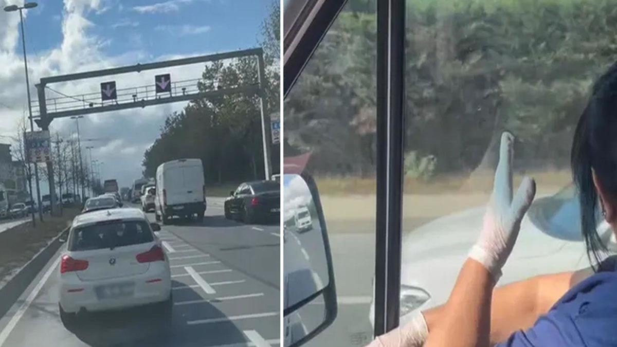 İstanbul trafiğinde skandal anlar: Ambulansa dakikalarca yol vermedi