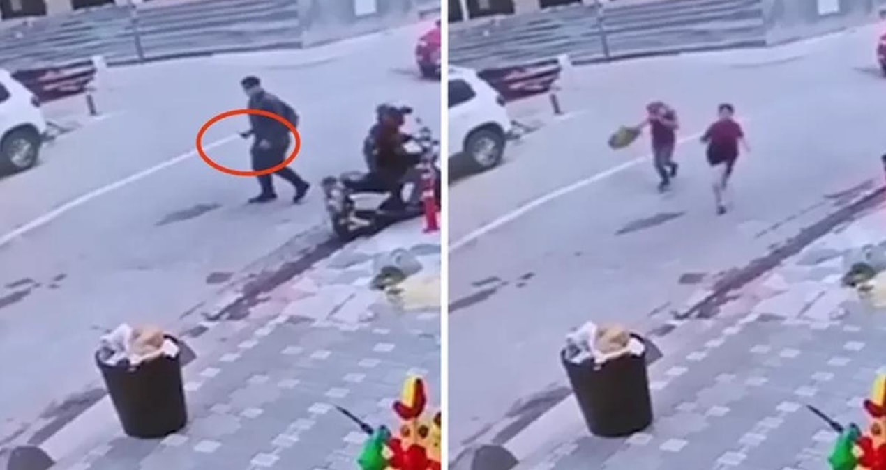 İstanbul'da sokak ortasında korku dolu anlar: İlkokul öğrencilerini bıçakla kovaladı