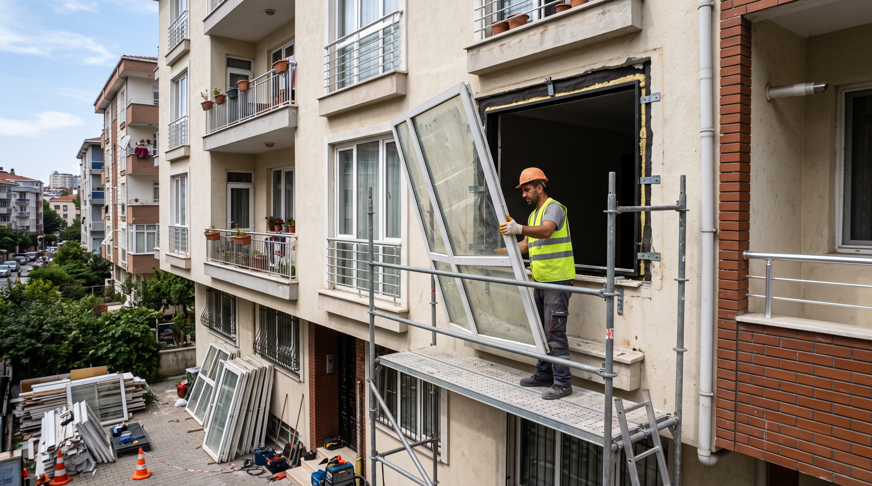 Apartmanlardaki çift camlı pencereler sökülmeye başlandı: Artık bu malzeme kullanılacak
