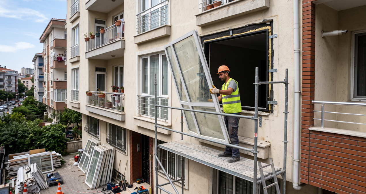 Apartmanlardaki çift camlı pencereler sökülmeye başlandı: Artık bu malzeme kullanılacak