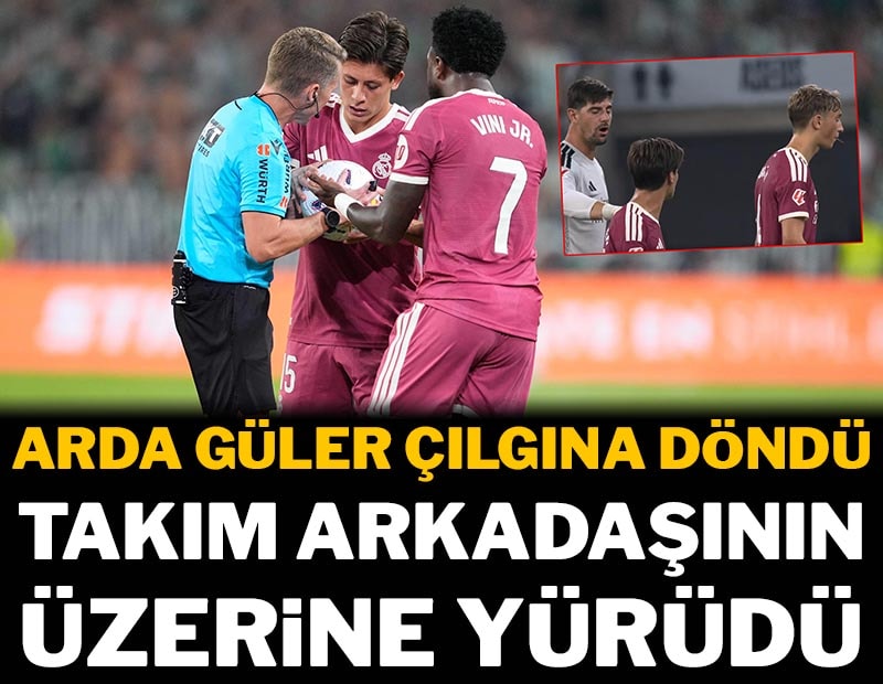 Arda Güler takım arkadaşı ile birbirine girdi, Courtois araya girdi