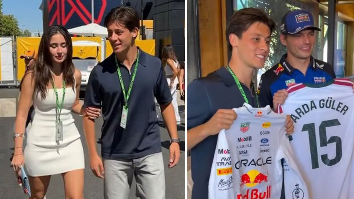 Arda Güler sevgilisi Duru Nayman’la Formula 1’de: İlgi odağı oldular