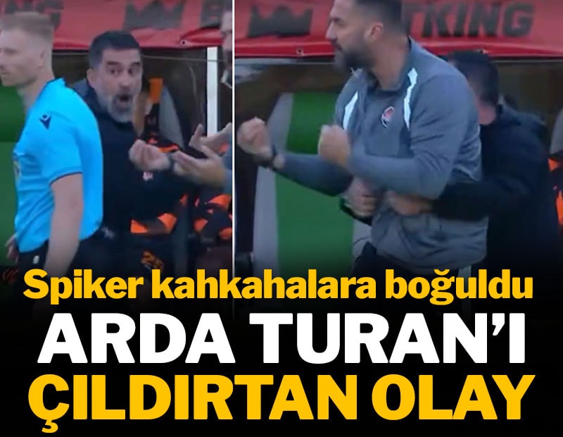 Arda Turan'ı çıldırtan olay: Spiker kahkahalara boğuldu