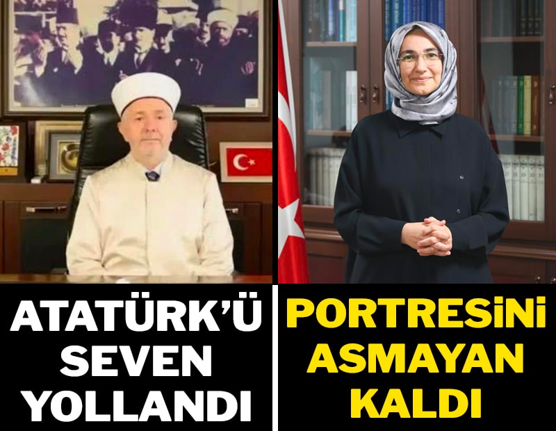 Atatürk’ü seven yollandı portresini asmayan kaldı