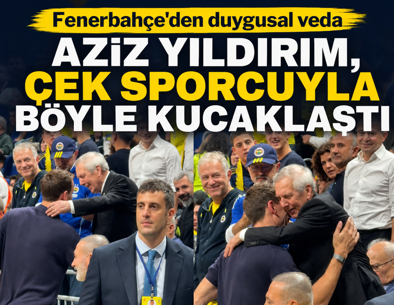 Fenerbahçe'den Jan Vesely'ye veda: Aziz Yıldırım ile hasret giderdi