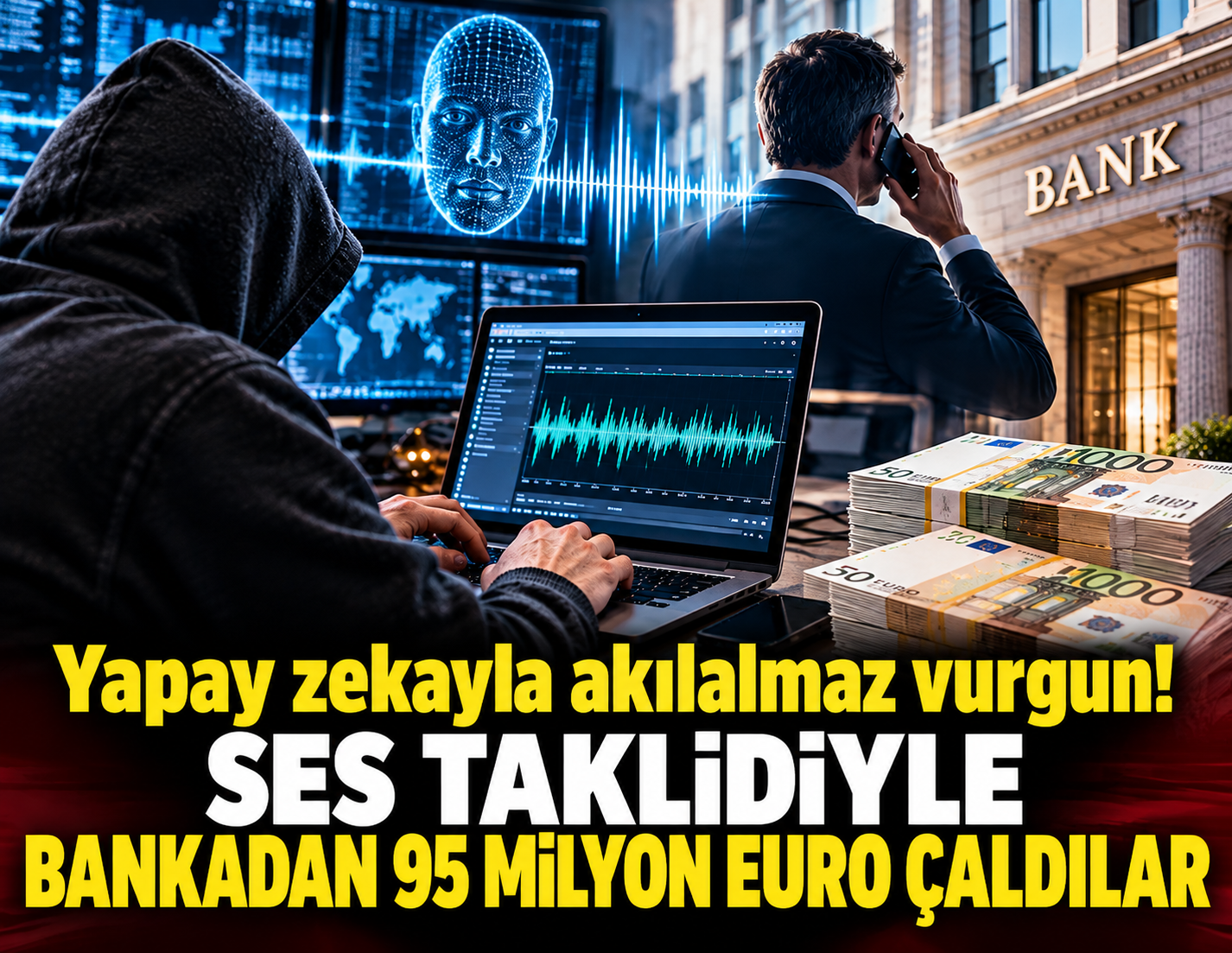 Yapay zekayla akılalmaz vurgun! Ses taklidiyle bankadan 95 milyon euro çaldılar