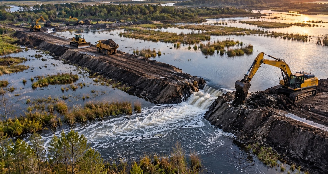 60 kilometrekarelik araziyi sular altında bırakacaklar