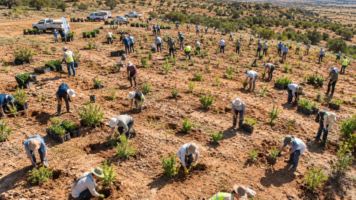 300 milyon bitki bölgenin kaderini değiştirecek