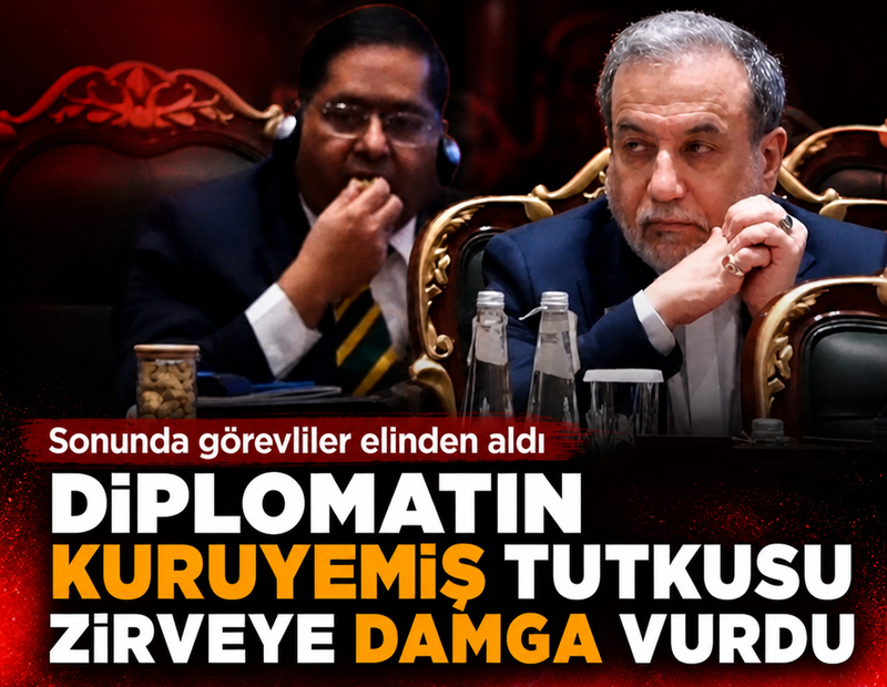 Diplomatın kuruyemiş tutkusu zirveye damga vurdu: Sonunda görevliler elinden aldı