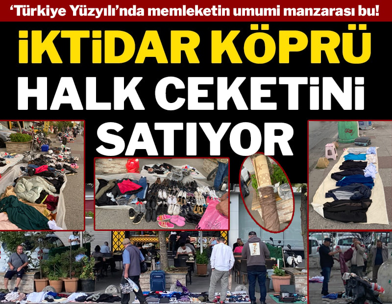 Geçim derdi kaldırıma taştı
