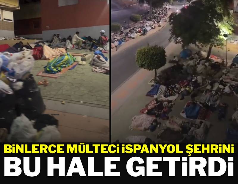Binlercesi evine döndü ancak kalan mülteciler Ceuta'yı bu hale getirdi