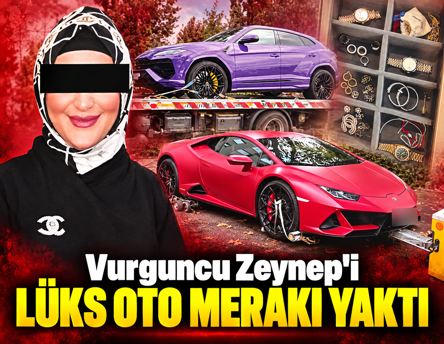 Vurguncu Zeynep'i lüks oto merakı yaktı