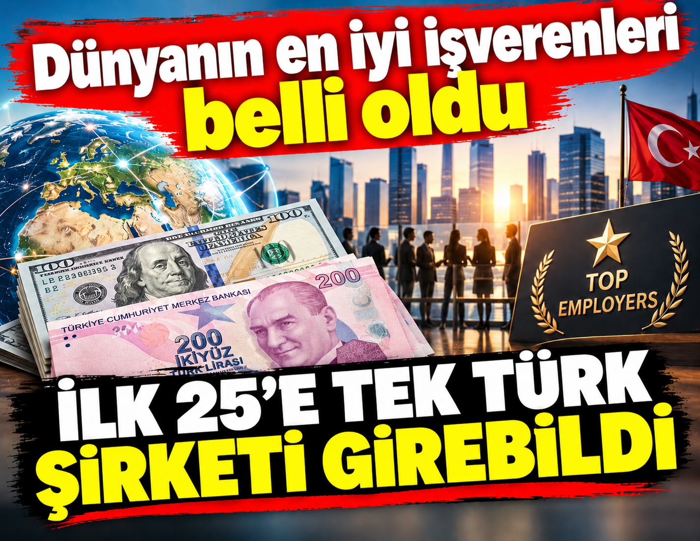Dünyanın en iyi işverenleri belli oldu: İlk 25'e tek Türk şirketi girebildi