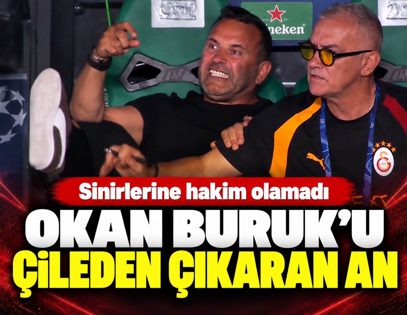 Sporting maçında Okan Buruk'u çileden çıkaran an