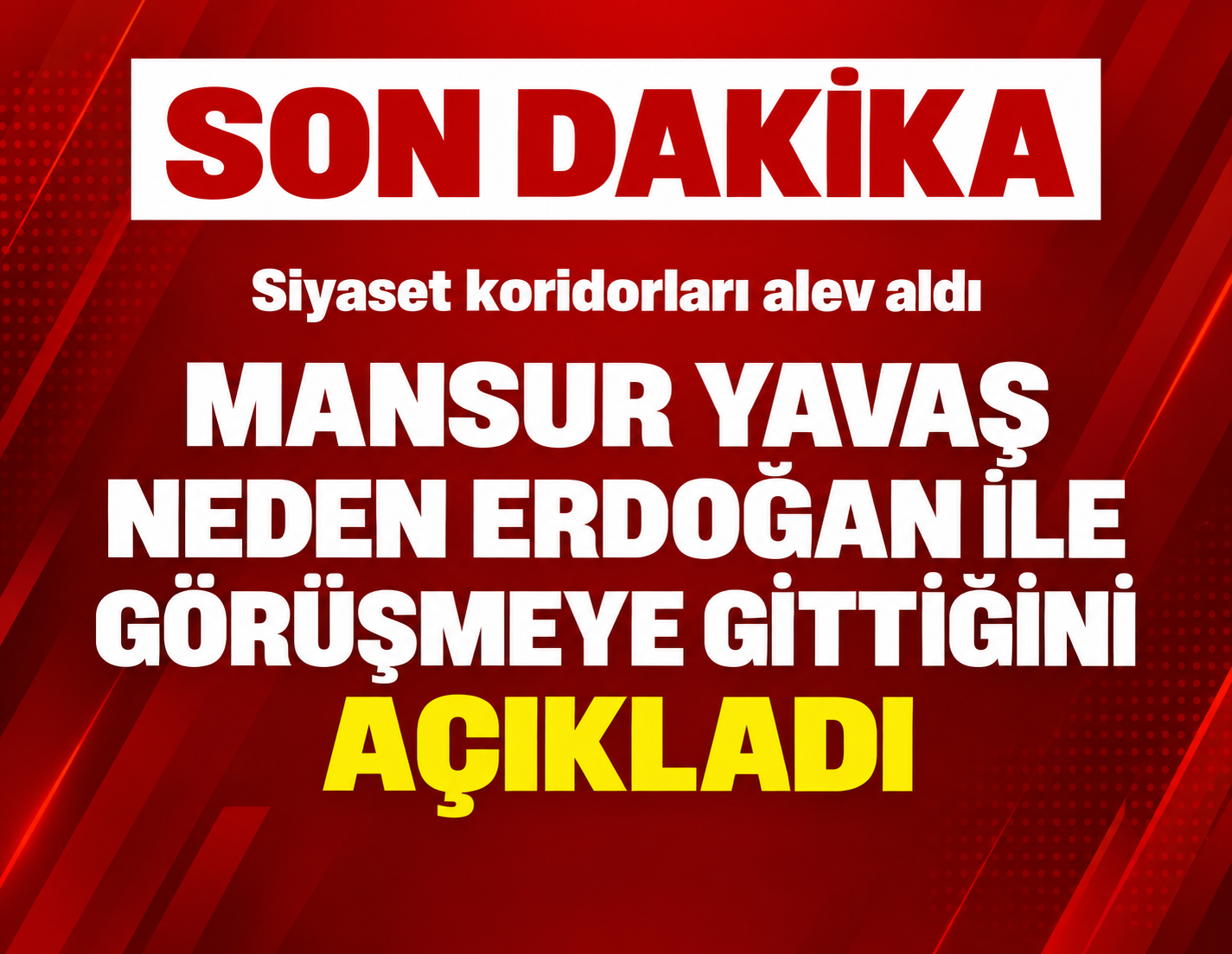 SON DAKİKA... Mansur Yavaş'tan Erdoğan ile görüşmesi hakkında açıklama