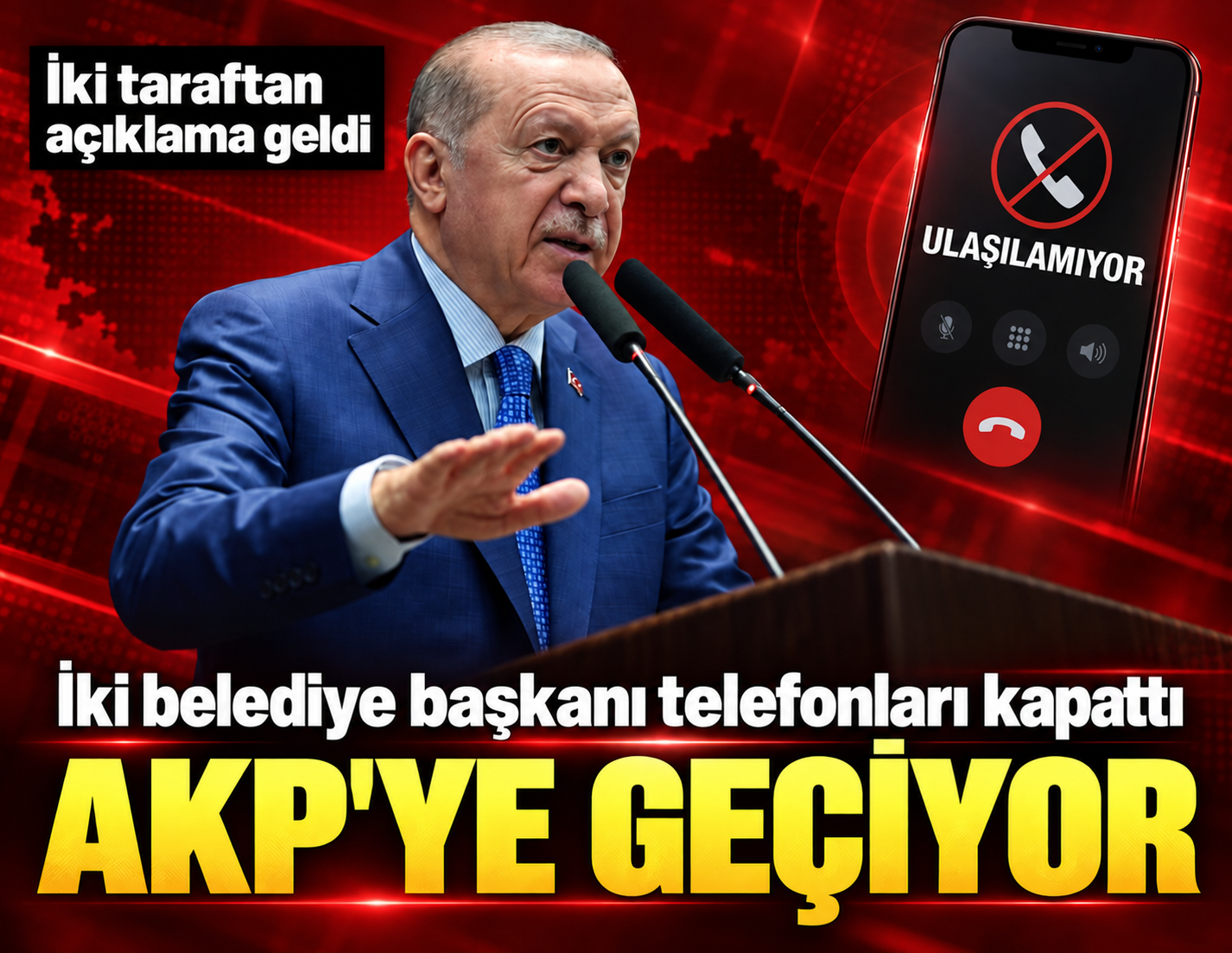 İki belediye başkanı telefonları kapattı, AKP'ye geçiyor