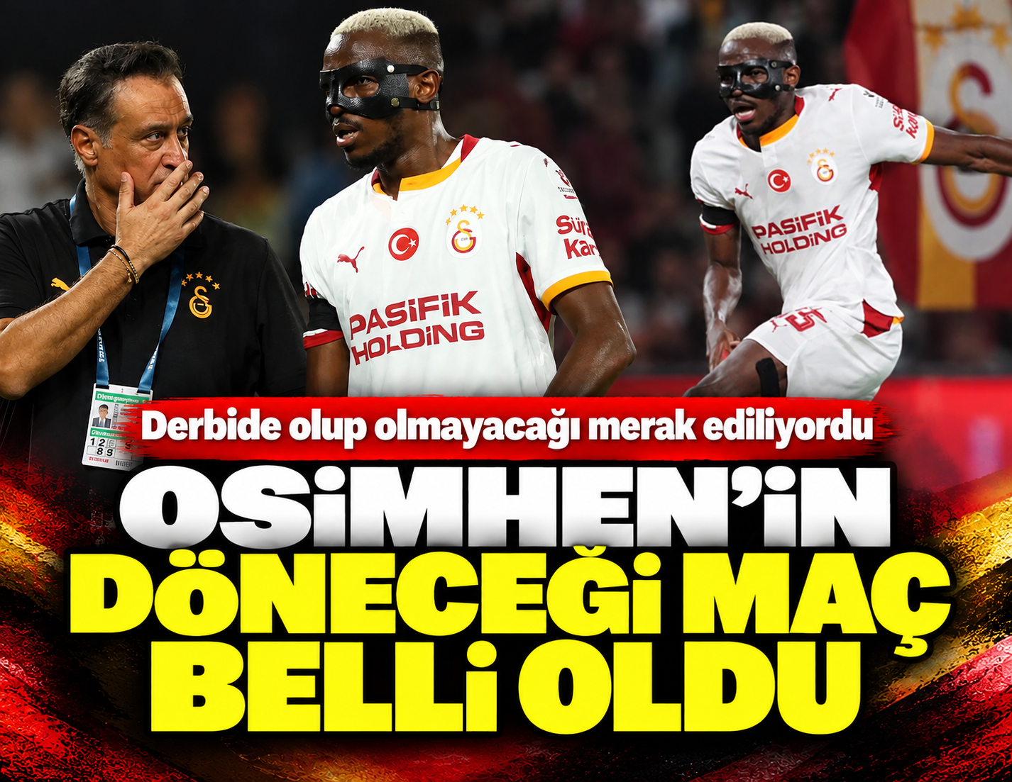 Sakatlanan Osimhen'in döneceği maç belli oldu: Derbide olup olmayacağı merak ediliyordu