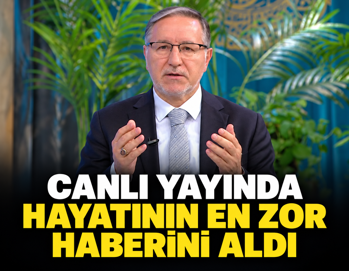 Canlı yayında hayatının en zor haberini aldı