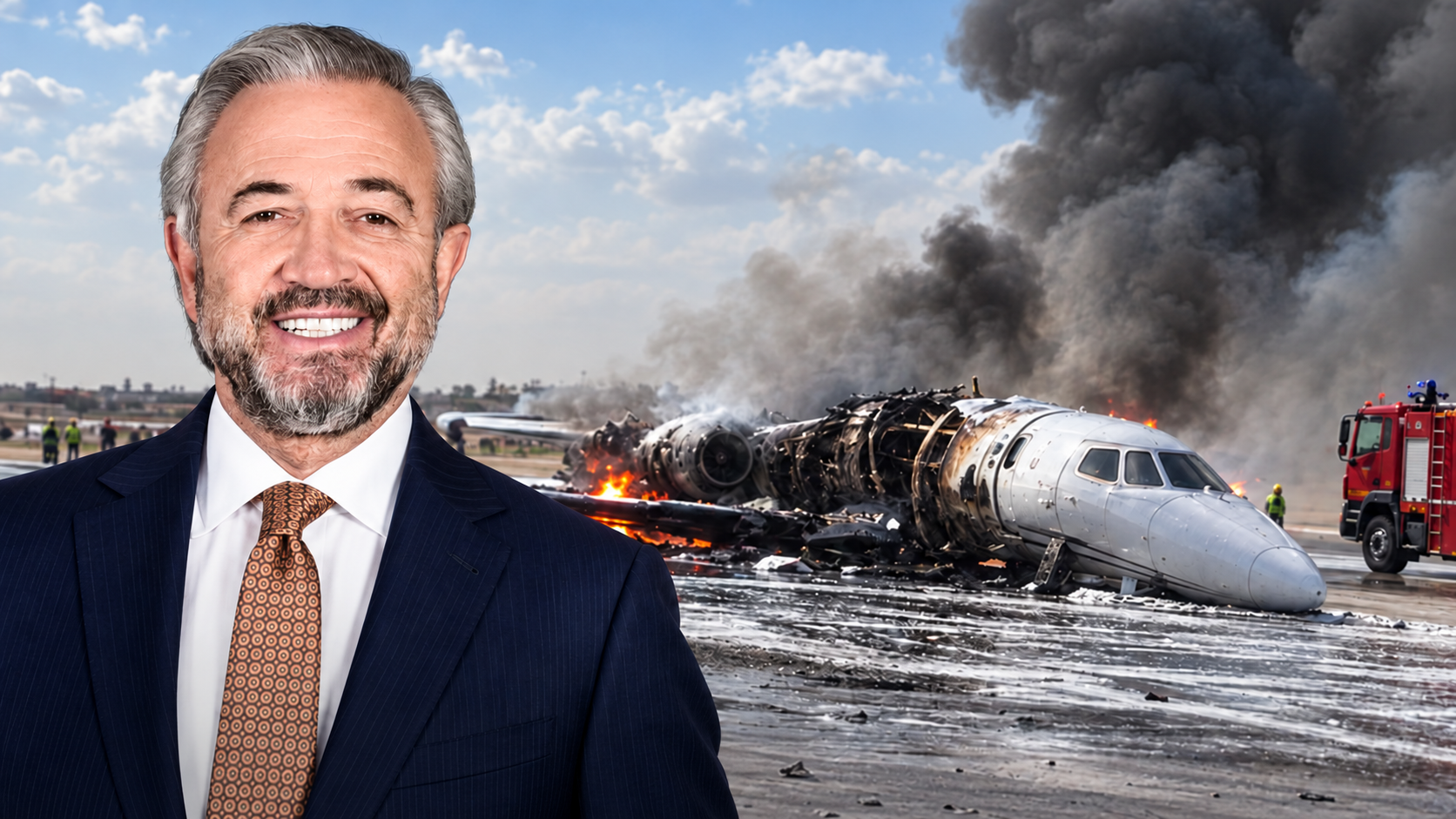 İş insanı Hamdi Akın'a ait jet Libya'da parçalandı