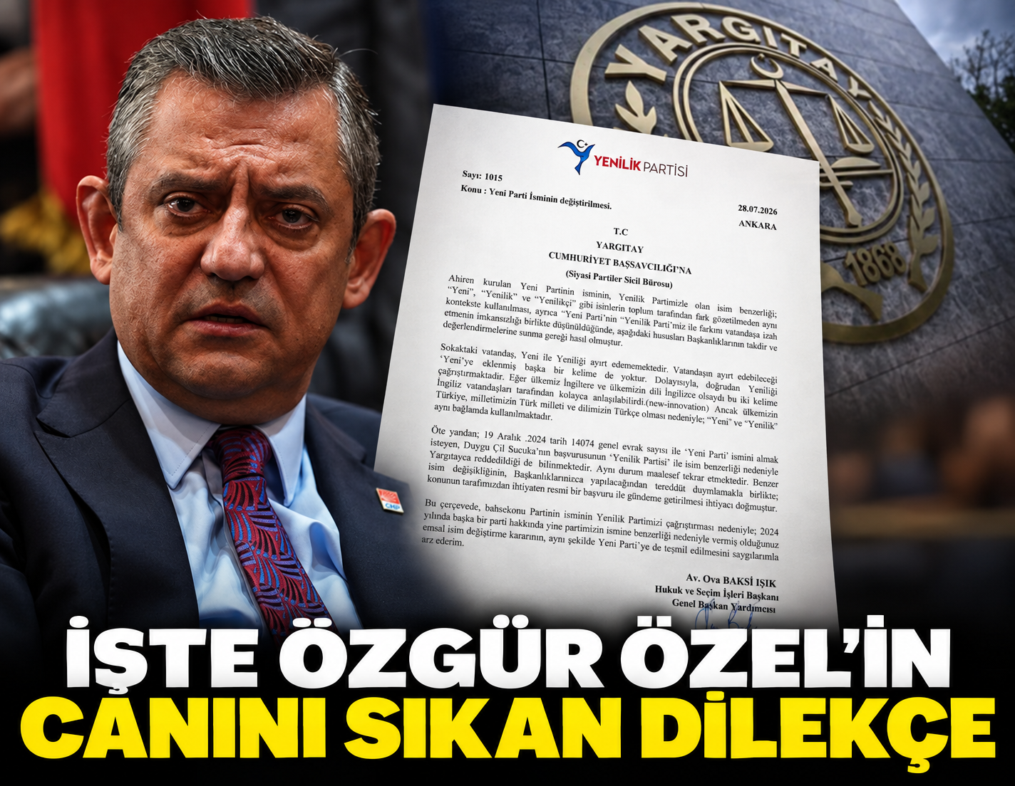 İşte Özgür Özel'in canını sıkan dilekçe