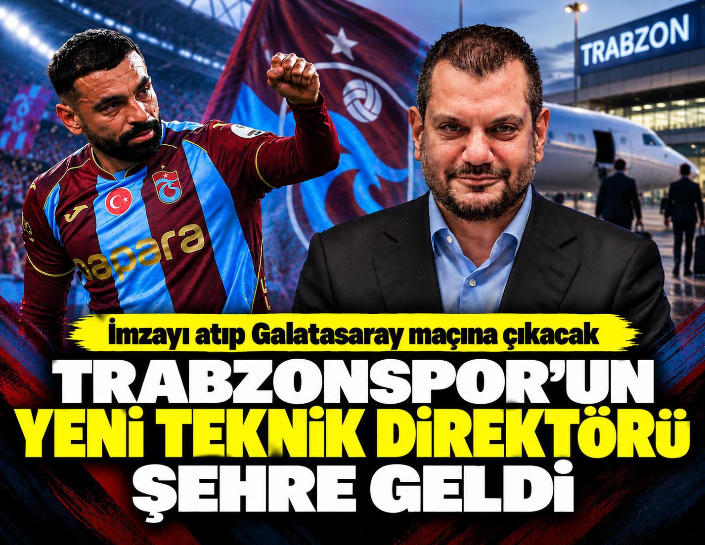 Trabzonspor'un yeni teknik direktörü şehre geldi: İmzayı atıp Galatasaray maçına çıkacak